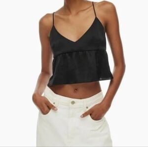 Aritzia Little Moon Cropped, Satin Lover Camisole